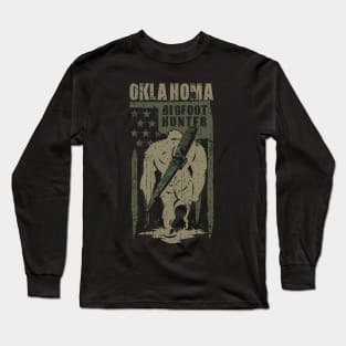 Oklahoma Bigfoot Hunter Long Sleeve T-Shirt